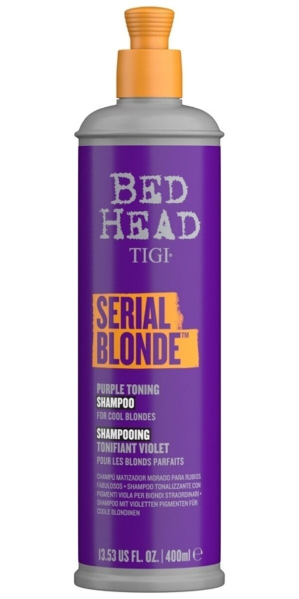 TIGI Bed Head Serial Blonde Purple Toning Shampoo 400 ml New SHAMPOOS